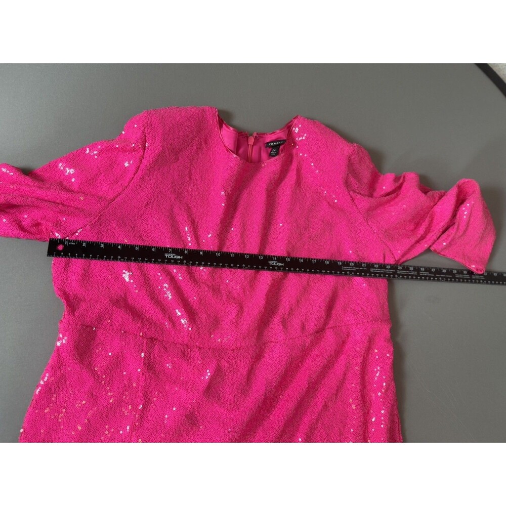 Torrid At The Knee Sequin Strong Shoulder Dress Pink size 24 - Picture 15 of 16